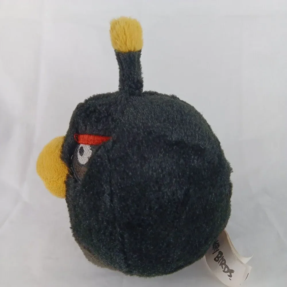 Commonwealth Angry Birds Black Bird Bomb Plush Stuffed Animal Toy Plush 2011